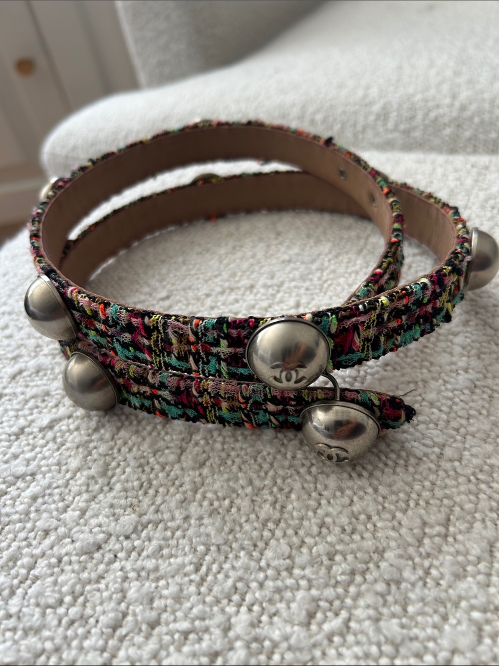 CHANEL Tweed Belt